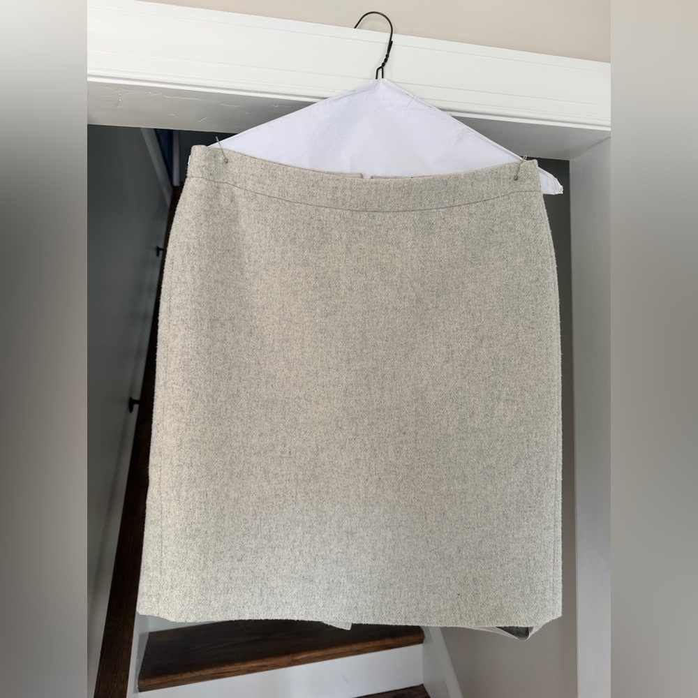 JCrew Mercantile Gery Wool Pencil Skirt